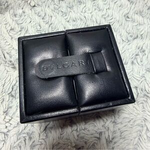 BULGARI Black Ring/Cufflinks Box 2.75x2.35x2.10 inches